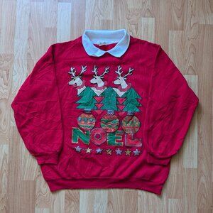 Red Noel Ugly Christmas Sweater